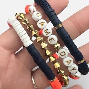 Game Day Beaded Bracelets Set